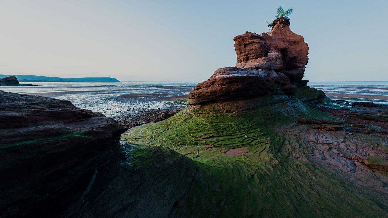 Scenic Bay of Fundy in Nova Scotia, Canada