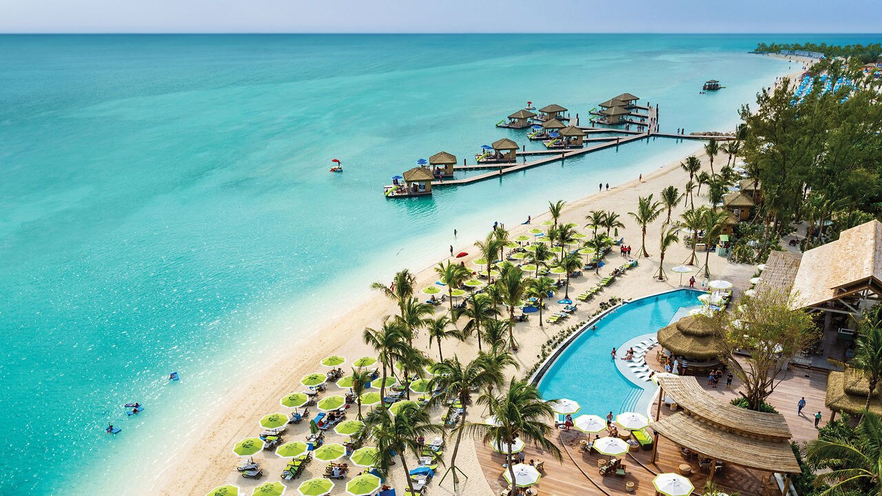 floating cabanas and Coco Beach Club