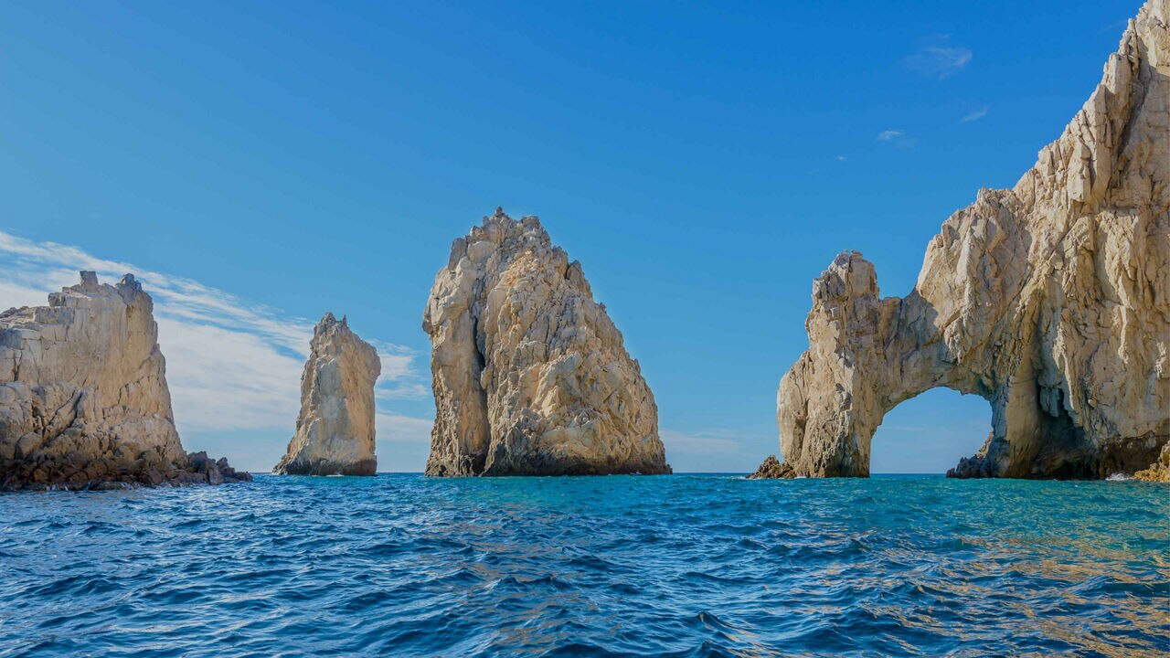At the tip of the Baja Peninsula stands a craggy rock formation, in the shape of an arch, that towers over the ocean.