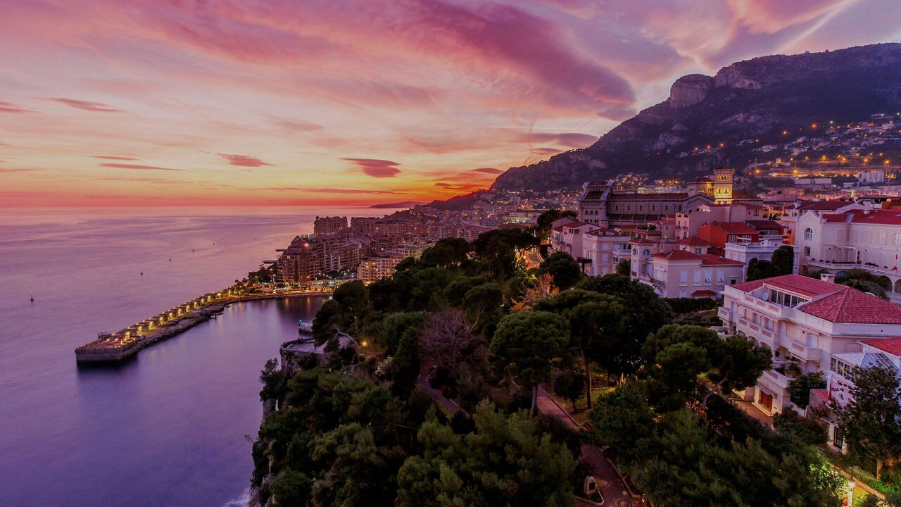 Sunset at Cannes, France