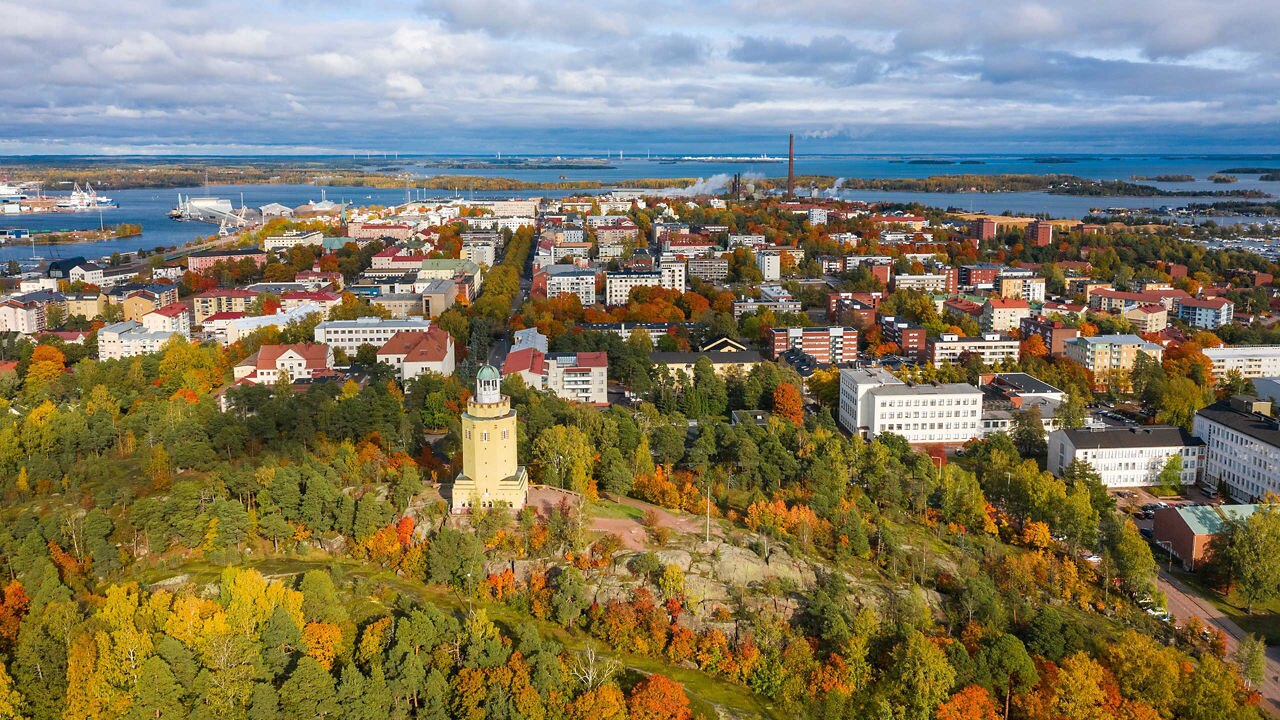 Haukkavuori Lookout Tower in Kotka, Finland