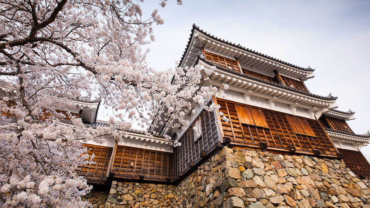 Fukuchiyama Castle in Kyoto, Japan