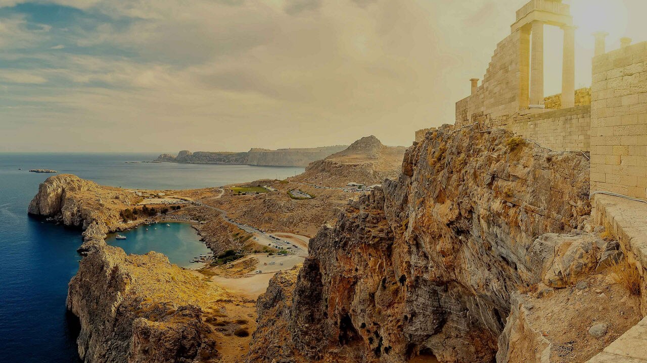 Agios Pavlos Beach in Lindos, Rhodes Greece