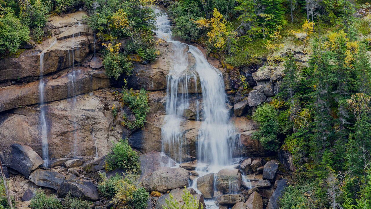 Pitchfork Waterfall in Skagway Alaska